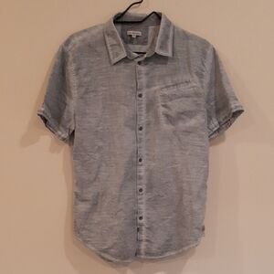 Calvin Klein Jeans Gray Short Sleeve Casual Shirt